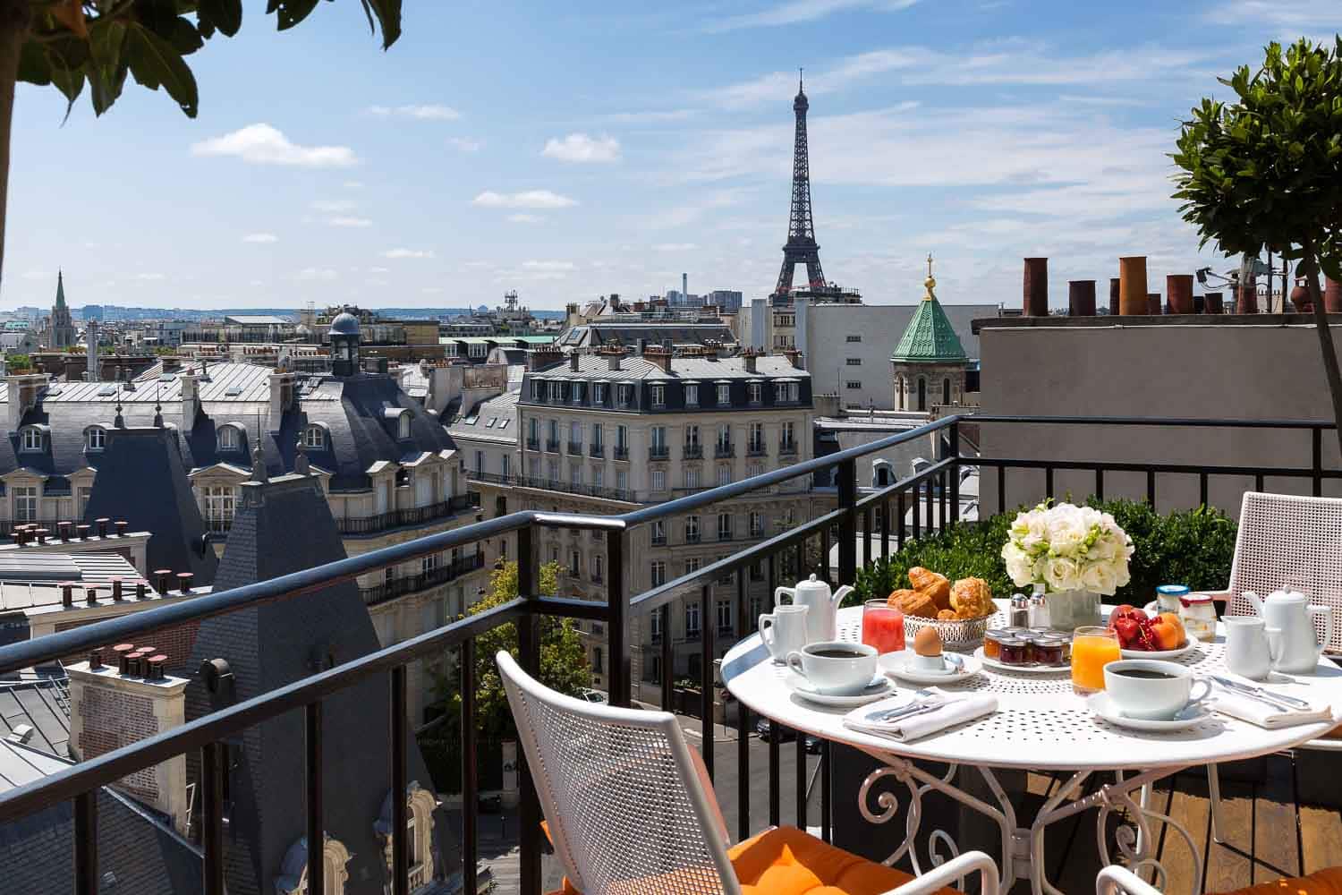 Die Suiten mit Dachterrasse haben natürlich den besten Ausblick. Foto: San Régis