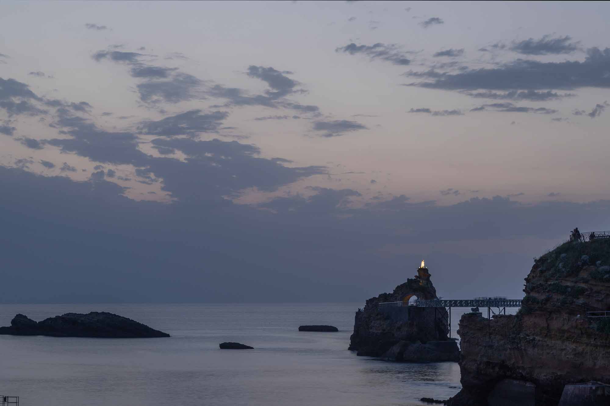 Biarritz bei Sonnenuntergang