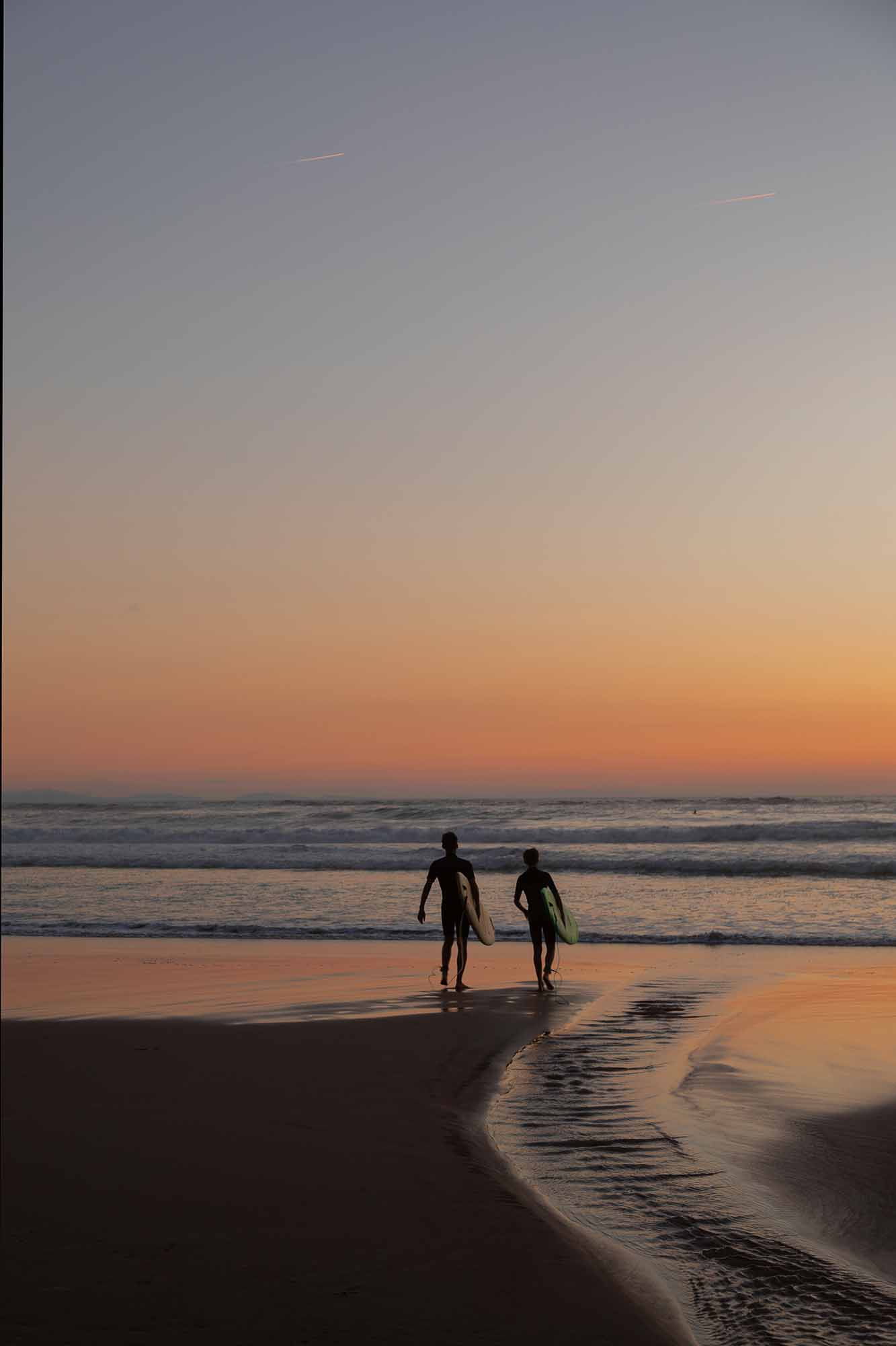 Biarritz bei Sonnenuntergang