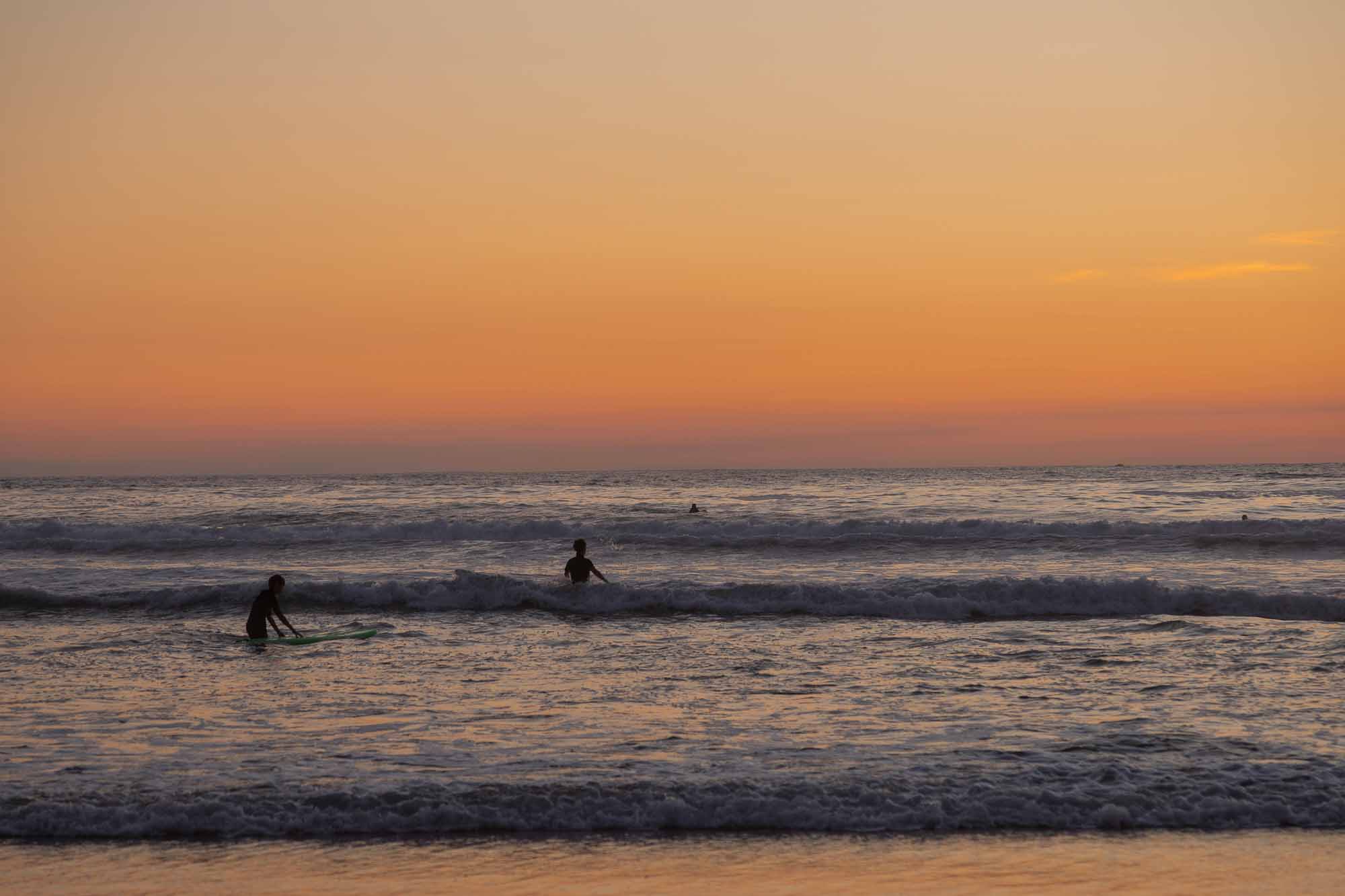 Biarritz bei Sonnenuntergang