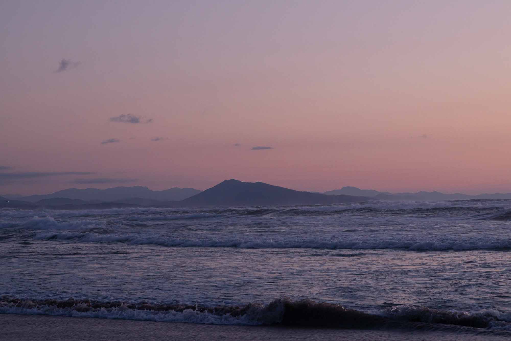 Biarritz bei Sonnenuntergang