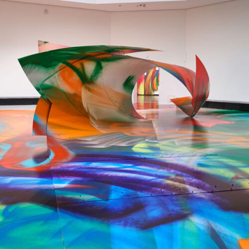 Ausstellungsansicht Katharina Grosse The Sprayed Dear, Foto: VG Bild-Kunst, Bonn 2025